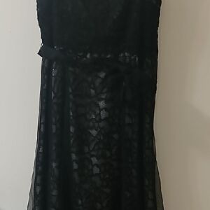 Laundry By Shelli Segal Black Lace Dress